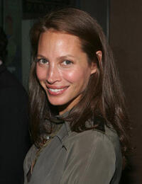 Model Christy Turlington at the N.Y. premiere of "Evening."
