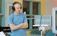 Director Mike White on the set of "Year of the Dog."