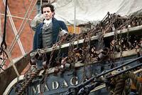 William Wilberforce (Ioan Gruffudd) speaks out against slavery on a slave trade ship in "Amazing Grace."