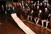 William Wilberforce (Ioan Gruffudd) displays a petition for abolition in "Amazing Grace."