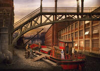 Douglas W. Schmidt’s set model for Il Tabarro in "Il Trittico."