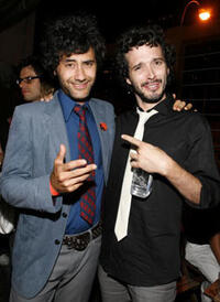 Director Taika Waititi and Bret McKenzie at the after party for the N.Y. premiere of "Eagle vs. Shark."