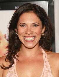 Actress Romi Dias at the N.Y. premiere of "El Cantante."
