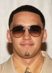 Hector Perez, grandson of Hector Lavoe, the subject of the film at the N.Y. premiere of "El Cantante."