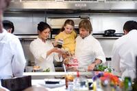 Catherine Zeta-Jones, Abigail Breslin and Aaron Eckhart in "No Reservations."