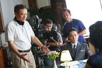 Director Ang Lee (left) and Tony Leung Chiu-Wai (right) on the set of   "Lust, Caution."  