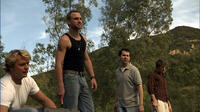 Anthony (Sean Sedgwick) and the roofing team in "Hidden Secrets."