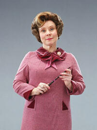 Imelda Staunton as Dolores Umbridge in "Harry Potter and the Order of the Phoenix."