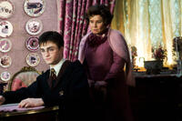 Daniel Radcliffe as Harry Potter and Imelda Staunton as Dolores Umbridge in "Harry Potter and the Order of the Phoenix."