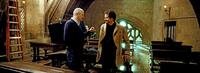 Producers David Barron and David Heyman on the set of "Harry Potter and the Order of the Phoenix."