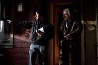 On the set of "Trick 'r Treat."
