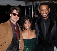 Actors Tom Cruise, Jada Pinkett Smith and Will Smith at the N.Y. premiere of "I Am Legend."