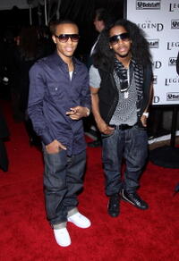 Rappers Bow Wow and Omarion at the N.Y. premiere of "I Am Legend."