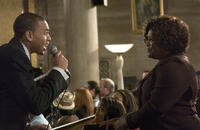 Chris Brown and Loretta Devine in "This Christmas."