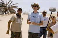 Director Russell Mulcahy and producer/writer Paul W.S. Anderson on the set of "Resident Evil: Extinction."