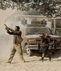 Mike Epps and Ashanti in "Resident Evil: Extinction."
