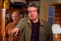Director Adam McKay on the set of "Step Brothers."