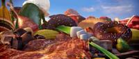 A scene from "Cloudy With A Chance Of Meatballs."