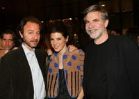 Co-director Fisher Stevens, actress Marisa Tomei and director Dan Klores at the after party of the L.A. premiere of "Crazy Love."