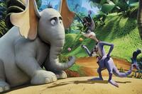 Kangaroo (with son Rudy) lectures Horton in "Horton Hears a Who."
