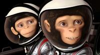 A scene from "Space Chimps."