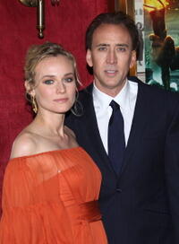 Actress Diane Kruger and Nicolas Cage at the N.Y. premiere of "National Treasure: Book of Secrets."