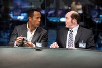 Dwayne Johnson as Agent 23 and David Koechner as Agent Larabee in "Get Smart."