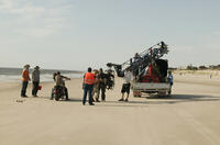 On the set of "December Boys."
