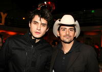 Musicians John Mayer and Brad Paisley at the after party of the Hollywood premiere of "Walk Hard: The Dewey Cox Story."