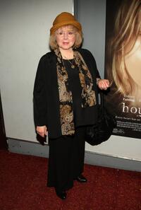Piper Laurie at the New York premiere of "Hounddog."
