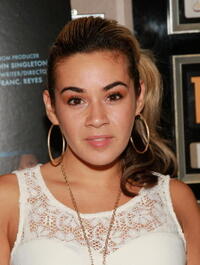 Singer Soni at the N.Y. premiere of "Illegal Tender."