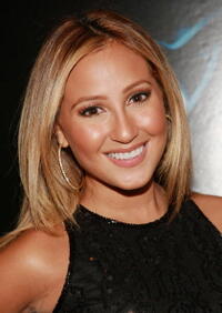 Singer Adrienne Bailon at the N.Y. premiere of "Illegal Tender."