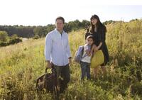 Mark Wahlberg as Elliot, Zooey Deschanel as Alma and Ashlyn Sanchez as Jess in "The Happening."