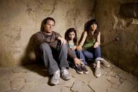 Mark Wahlberg as Elliot, Zooey Deschanel as Alma and Ashlyn Sanchez as Jess in "The Happening."