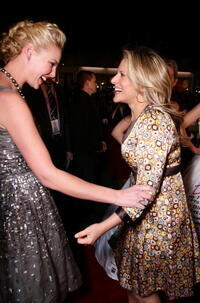Katherine Heigl and director Anne Fletcher at the "27 Dresses" premiere.