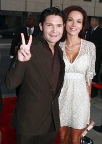 Corey Feldman and date at a special Beverly Hills screening of "Sicko."