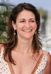 Producer Meghan O'Hara at a Cannes photocall for "Sicko."