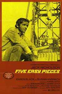 Poster art for "Five Easy Pieces."