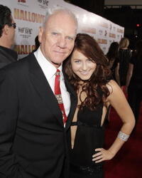 "Halloween" stars Malcolm McDowell and Scout Taylor-Compton at the L.A. premiere.