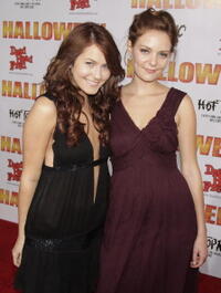"Halloween" star Scout Taylor-Compton and Hannah Hall at the L.A. premiere of 