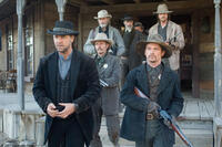 Russell Crowe,Chad Brummett, Luce Rains, Peter Fonda, Christian Bale and Lennie Loftin in "3:10 to Yuma."