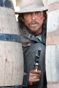 Christian Bale as Dan Evans in "3:10 to Yuma."