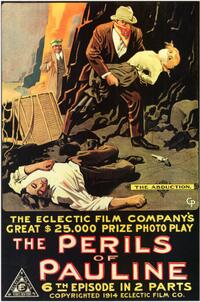 Poster art for "The Perils of Pauline."