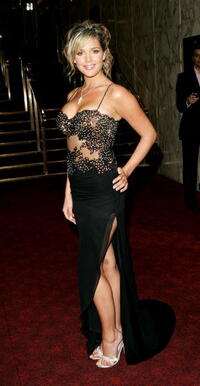 Model Danielle Lloyd at the London premiere of "Life in a...Metro."