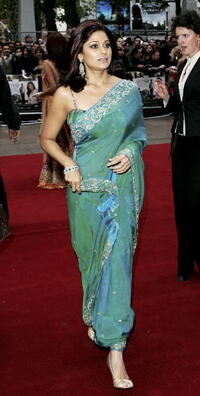 Actress Shamita Shetty at the London premiere of "Life in a...Metro."