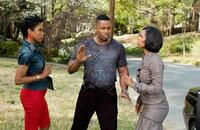 Kaira Whitehead, Michael J. White and Tasha Smith in "Why Did I Get Married?"