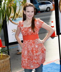 Actress Kay Panabaker at the Hollywood premiere of "Nim's Island."