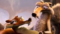 Scratte and Scrat in "Ice Age: Dawn of the Dinosaurs."
