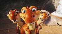 Three dinosaurs in "Ice Age: Dawn of the Dinosaurs."