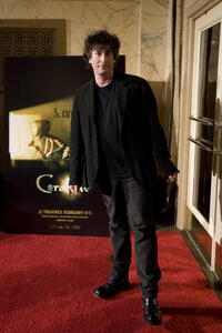 Neil Gaiman at the premiere of "Coraline."